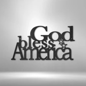 God Bless America - Steel Sign - Picture 1 of 35