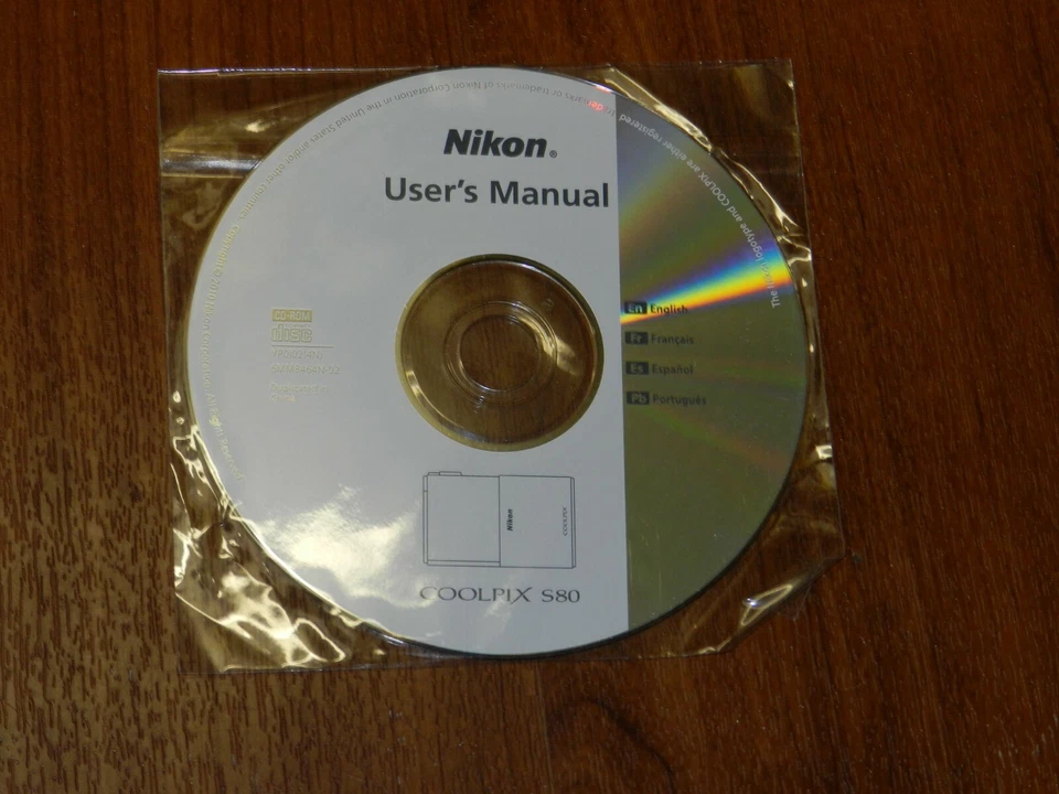 New Nikon OEM Genuine CD with User's Guide Instructions Manual for Coolpix S80 - Image 1 of 1