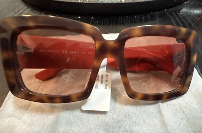 Etro square tortoise orange frame sunglasses - Image 1 of 4