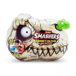 Smashers Dino Island Mini T Rex Battaglie Playset con 20 Sorprese e Dinosauri - Foto 1 di 2