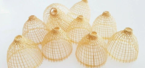 Miniature Wicker Chicken Coop Bamboo Basket Dollhouse Supply Handmade Deco 2" Cover