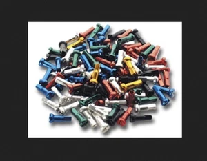 Alloy BMX Spoke Nipples,ALLOY TURQUOISE BL 14MM 36 COUNT OLDSCHOOL GT BMX SE NEW - Picture 1 of 1