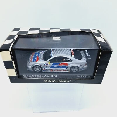 MINICHAMPS 1/43 Diecast Mercedes CLK Coupe Car 2001 DTM Team AMG #1 Schneider - Image 1 of 4