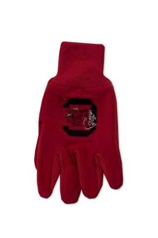 NCAA South Carolina Gamecocks Two-Tone Gloves, Red/Black Cover