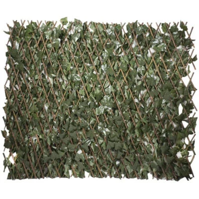 SIEPE SINTETICA ARTIFICIALE FOGLIA TIPO EDERA SIEPI SU TRALICCIO IVY 100x200cm  - Immagine 1 di 4