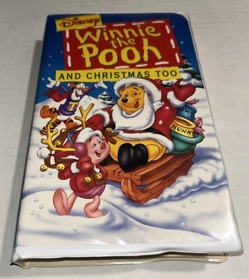 Walt Disney Home Video  Winnie the Pooh and Christmas Too VHS Tape, in Case - Image 1 of 4