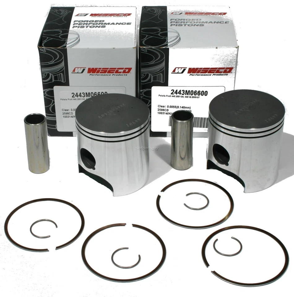 Pistões Polaris Indy Pro X 440, 2001-2004, Wiseco; Par - 2443M06600 - Imagem 1 de 1