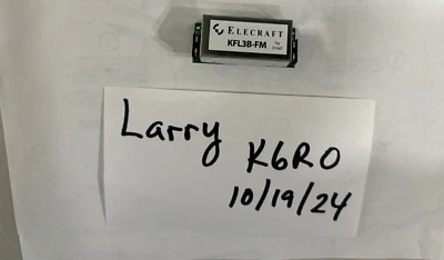 FILTRO ELECECRAFT KFL3A 13 K FM PARA TU K3 o K3S cada vez son más difíciles de encontrar Foto 1 de 3