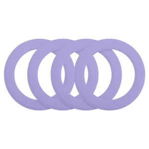 4Pcs Bague Autocollant Magnétique, Bague Adaptateur Magnétique, Violet - Photo 1 sur 7