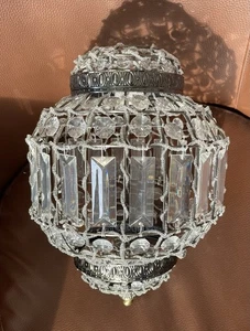 Moroccan Style Antique Brass K9 Crystal Chandelier Ceiling Light Shade Pendant - Picture 1 of 6