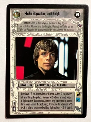 Star Wars CCG Luke Skywalker Jedi Knight Card Death Star II *A* - Image 1 of 4