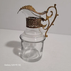 Burette Flacon Ancien Raisin Verre 19ème Eglise Religion - Picture 1 of 20