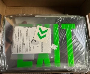 🔴EMERGI-LITE TAPEN2GM panneau de sortie bord-lit miroir vert double face !!️ - Photo 1/4