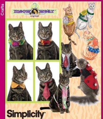 CAT ACCESSORIES Simplicity Sewing Pattern 3570 Meow Wear - Image 1 of 2
