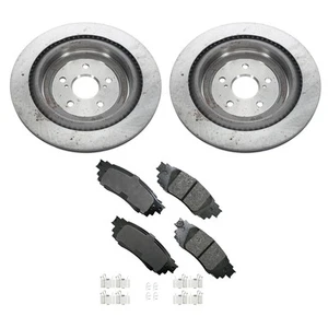ADVICS Rear Rotors Akebono ProACT Ceramic Disc Brake Pad Kit For RX350 RX350h - Picture 1 of 1