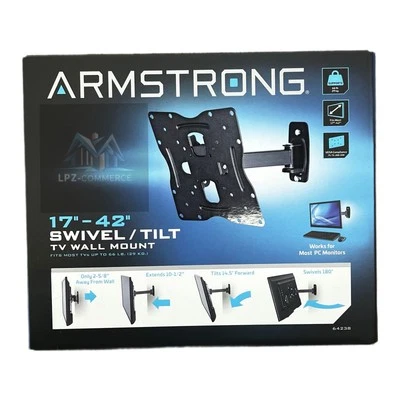 Armstrong Universal Design 17" - 42" Swivel/Tilt TV Wall Mount - Image 1 of 3