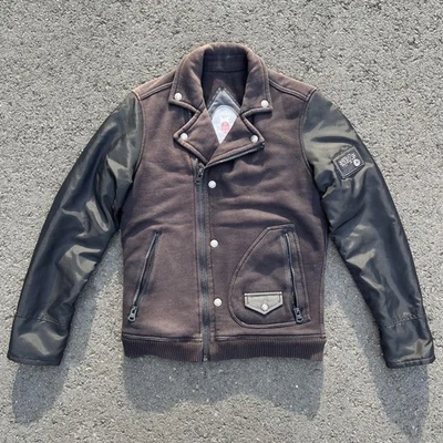 Diesel Hombres M 00S Chaqueta de Jinetes Desvanecida Doble Nylon Algodón Lujo Clásico Elegante Foto 1 de 4