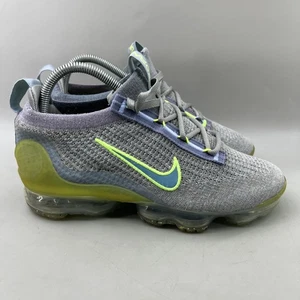 Scarpe Sneakers Uomo 6.5 / Donna 8 - Nike Air VaporMax 2021 Flyknit Grigio Verde - Foto 1 di 9
