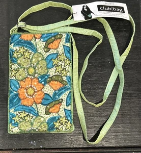 NUEVO CON ETIQUETAS BOLSO BANDOLERA BOLSO CLUB FLOR CON CUENTAS DE BAMBÚ PARA TELÉFONO CELULAR - Imagen 1 de 6