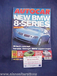 AUTOCAR Magazine 22nd September 1999 BMW 8-Series - Picture 1 of 1