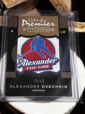 2007 O-Pee-Chee Premier Stitchings Variation Patch 10/10 Alexander Ovechkin READ