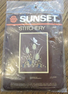 Sunset Cross Stitch "Butterflies And Thistles" #229 New - Picture 1 of 3