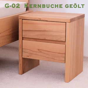 Nachttisch Andrea G-02 Kernbuche geölt, Massiv, Nachtkommode, Nachtkonsole - Bild 1 von 2