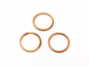 3x Exhaust Copper Gaskets For Yamaha Tracer 9 GT (MTT890D) 2021 - Picture 1 of 1
