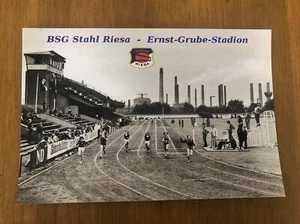 BSG STAHL RIESA ERNST GRUBE STADION FOTO SPORT FUßBALL STADIUM FOOTBALL SOCCER - Picture 1 of 2