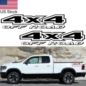 2pcs 17'' 4X4 Off Road Truck Bed Side Fender Decal Stickers For Ford Ram Etc - Picture 1 of 10