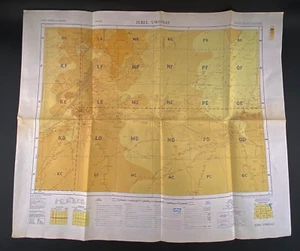 Vintage 1961 British Crown Britannic Majesty War Office Air Ministry Map Africa - Picture 1 of 8