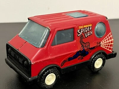 De colección Años 80 Buddy L Spider-Man Spider Van Juguete Acero Buen Estado Foto 1 de 3