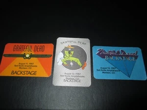 GRATEFUL DEAD BACKSTAGE PASS RED ROCKS AMPHI COLORADO AUGUST 8/11+12+13/87 1987 - Picture 1 of 5
