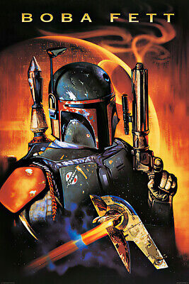Star Wars - Movie Poster / Print (Boba Fett & Death Star) (Size: 24  X 36 ) • 12.99$