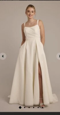 vestido de novia davids talla 8 marfil Foto 1 de 4