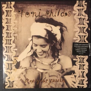 Toni Childs - Stop Your Fussin' 7" Vinyl Single Gatefold 3 Postcards AM508 EX/EX - Picture 1 of 6