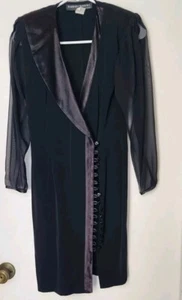 Vintage b.b. Petites Women by Barbara Barbara Pencil Mini Dress Size 1 - Picture 1 of 4