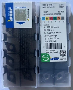 ISCAR DCMT 11T302 / DCMT 3-0 IC907 - 1 Factory pack (10pcs) - Picture 1 of 1