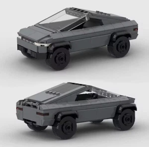 2024 Tesla Cybertruck | Metallic Grey | Building Brick Set MOC - 197 Pieces - Picture 1 of 8