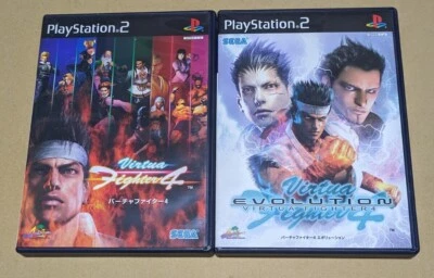Lot 2 Virtua Fighter 4 & Evolution set PS2 Sony PlayStation 2 Japan Version - Image 1 of 3