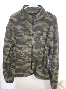 Bebe Sport Damen Jacke Größe M Polarfleece olivgrün Camouflage Full Zip - Bild 1 von 5
