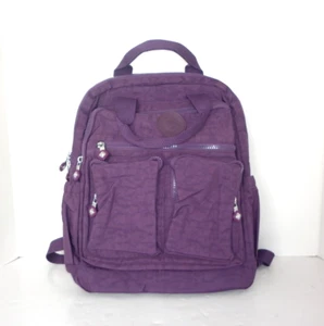 BOBO WOMENS PURPLE RUCKSACK BACKPACK MANY COMPARTMENTS LAPTOP TABLET UNUSED - Picture 1 of 8