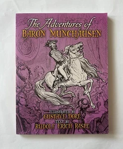 Rudolf Erich Raspe THE ADVENTURES OF BARON MUNCHAUSEN Gustave Dore 2005 Dover PB - Picture 1 of 12