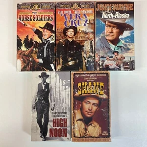 Western Movie Classics Lot of 5 VHS Tapes (1950s -1960s) John Wayne Grace Kelly - Picture 1 of 23