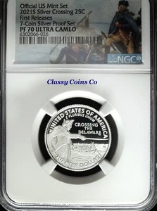 2021 S NGC Proof 70 UCAM .999 Silver Washington ATB Quarter ☆☆ First Release - Picture 1 of 3