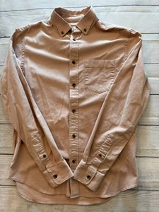 Old Navy Button Down Shirt Mens Small Slim Fit Mauve Oxford Pocket Collared - Picture 1 of 5