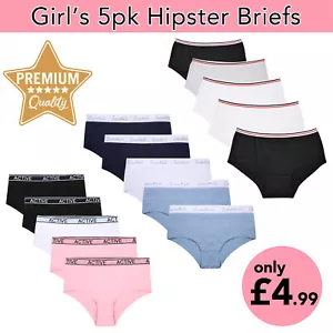 Mädchen Slips Hipster kurz 5er-Pack-Set Unterwäsche Stretch Elasthan 6-15 Jahre - Bild 1 von 11