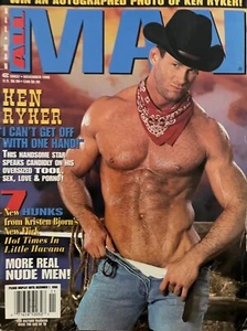 ALL-MAN 11-98 NOVEMBER 1998 HAIRY KEN RYKER RARITÄT! 7 MORE HOT MEN LIKE PLAYGIRL - Bild 1 von 1