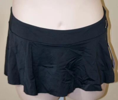 Zeroxposur D98351 Ladies Solid Black Swim Skirt Swimwear Size 12 MSRP $42 - Image 1 of 2