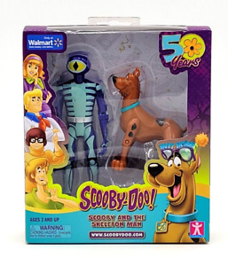 Scooby Doo Skeleton Man and Scooby Doo 50 Years Figure Set Walmart Exclusive